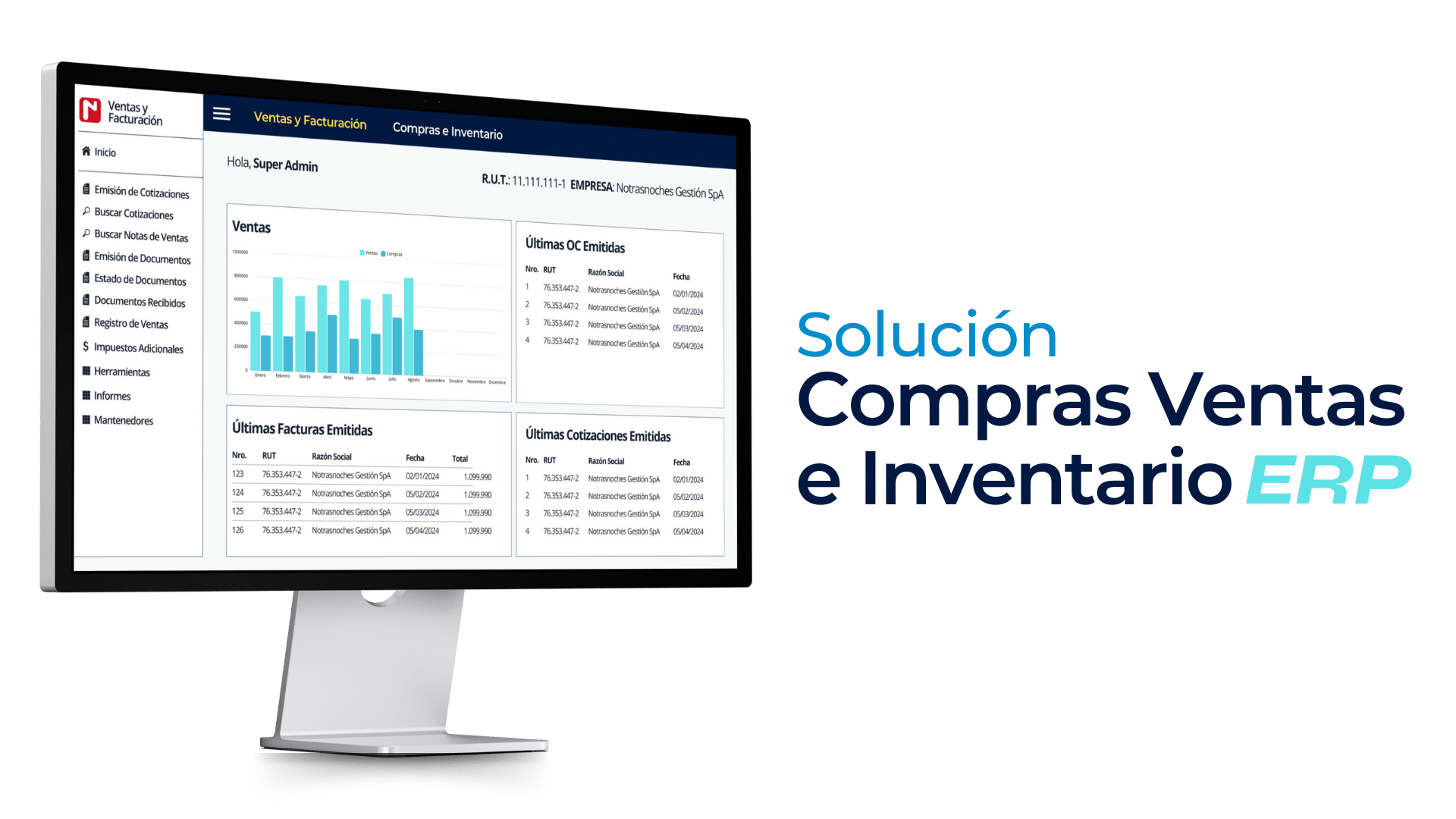 Solución Gestión Comercial e Inventario ERP