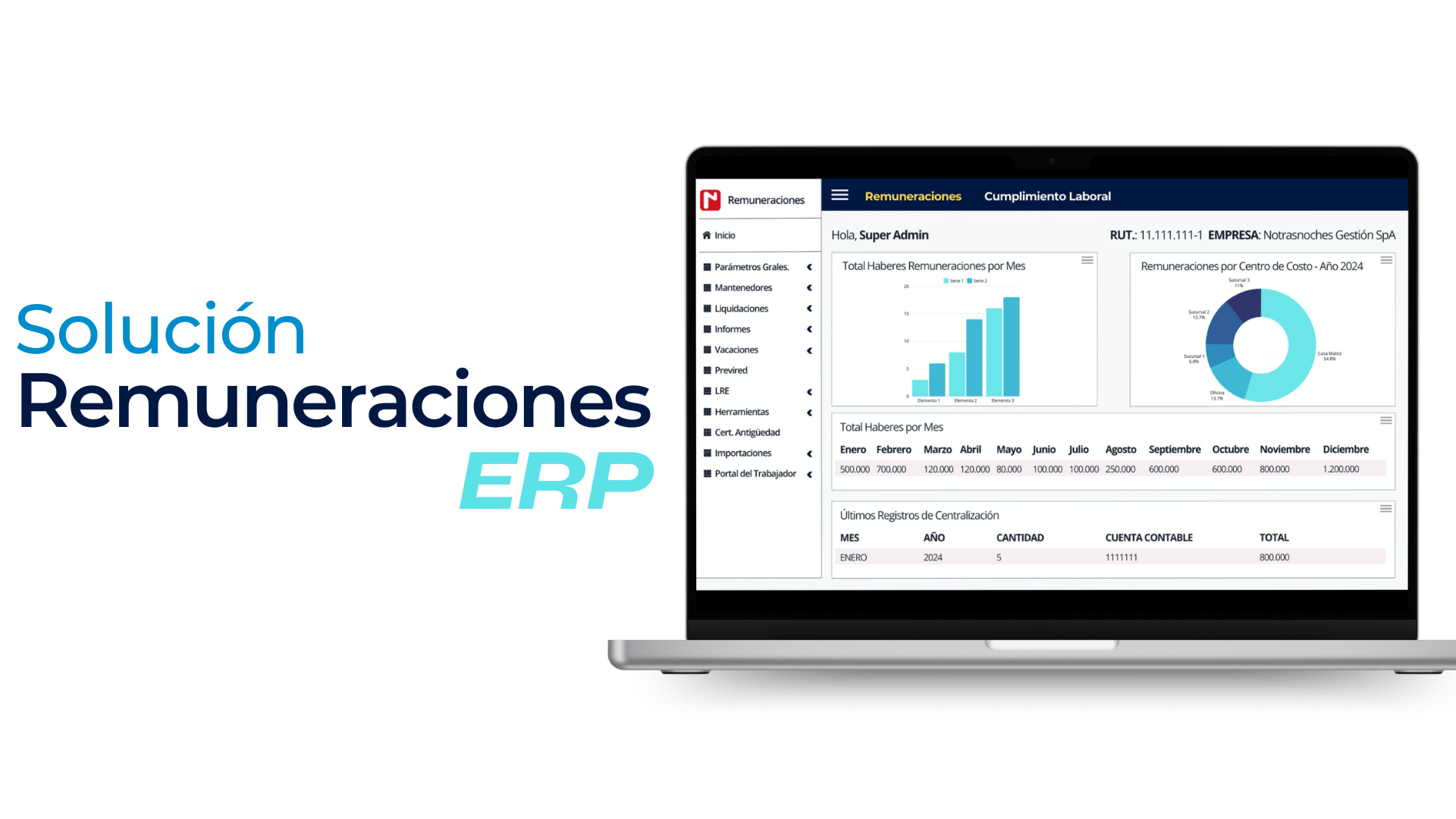 Solución Remuneraciones y RRHH ERP